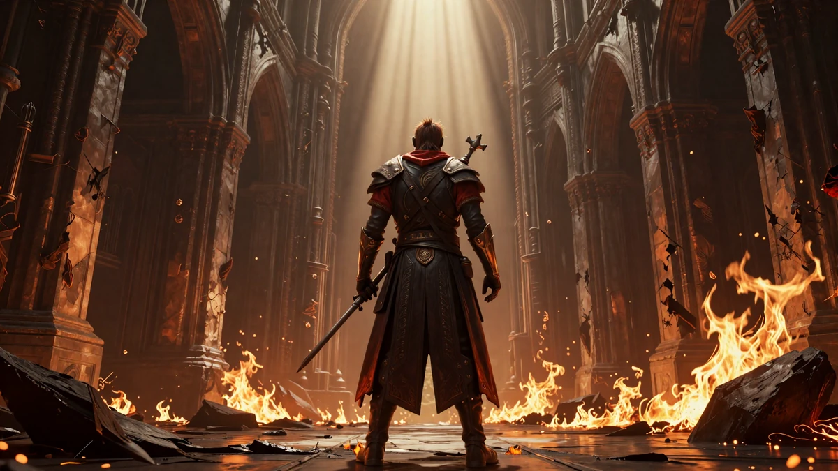 Legendary fantasy world game artwork